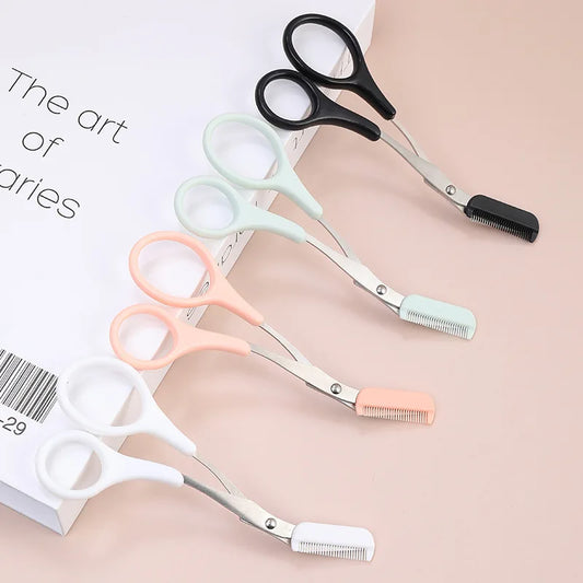Karsyngirl Stainless Steel Eyebrow Trimmer with Comb - Perfect Makeup Tool for Flawless Eyebrows