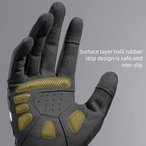 ROCKBROS Men's Cycling Gloves - Shockproof & Breathable for MTB & Motorcycle