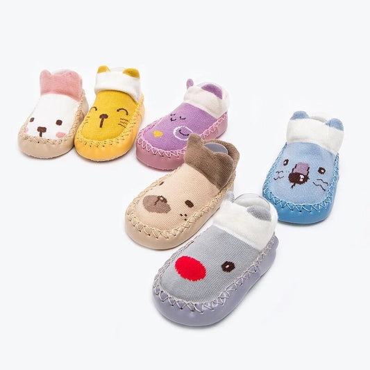 Baby Socks Slippers with Rubber Soles