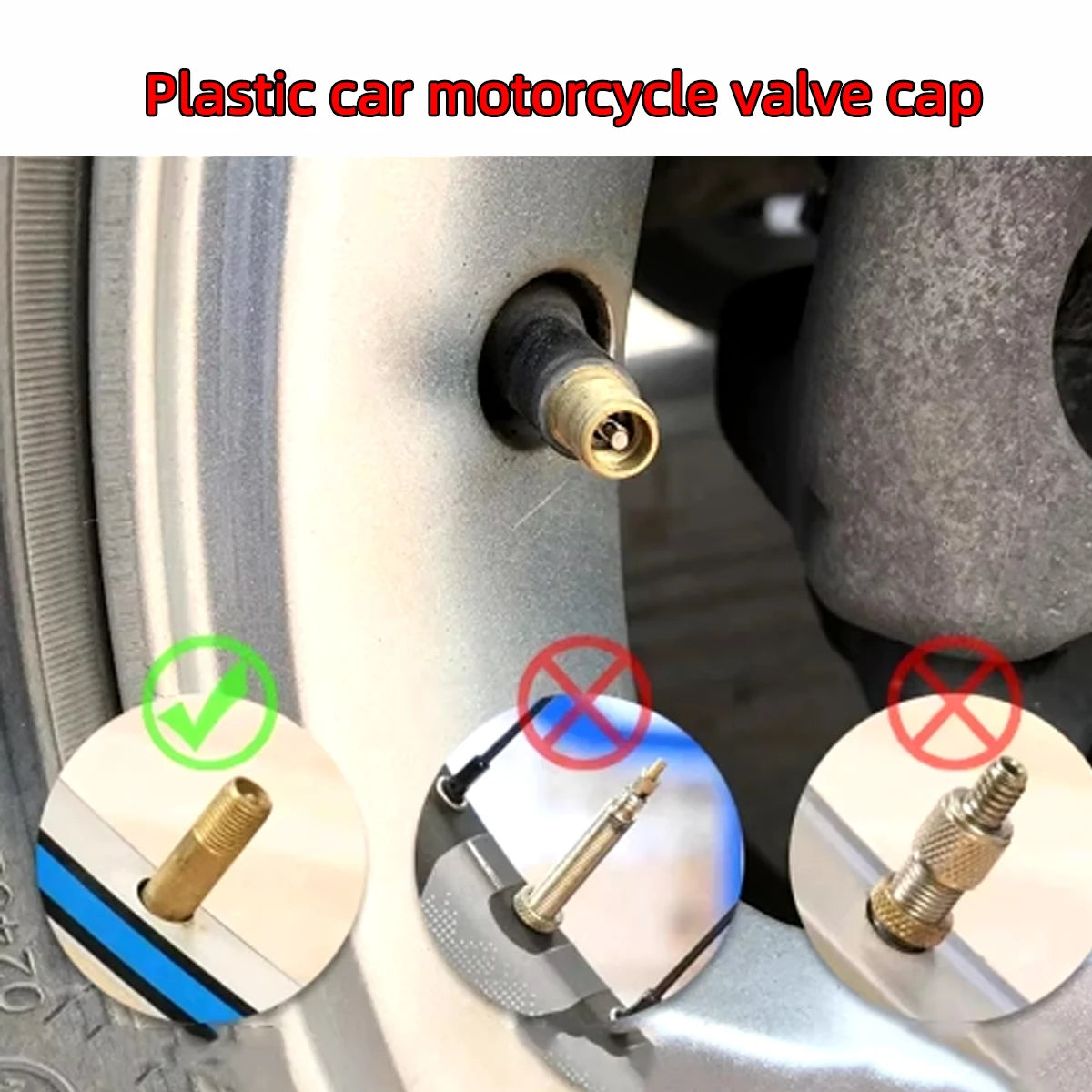 Universal Tire Valve Stem Covers - 10/20/50/100pcs