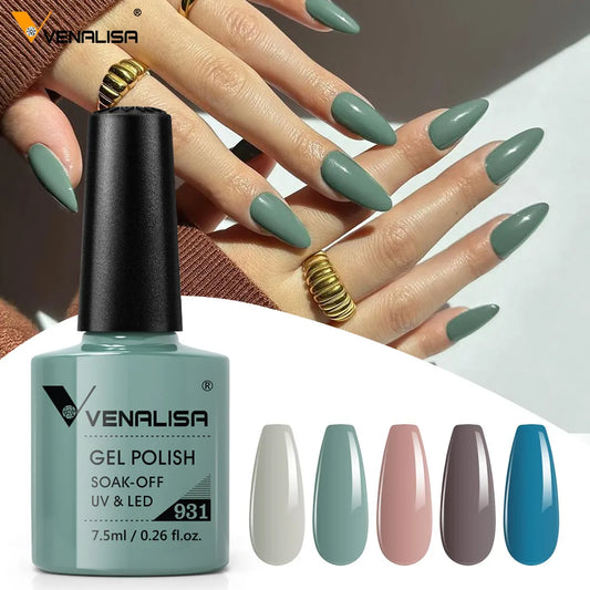 Venalisa Nude Color Gel Base & Nowipe Top Coat Set