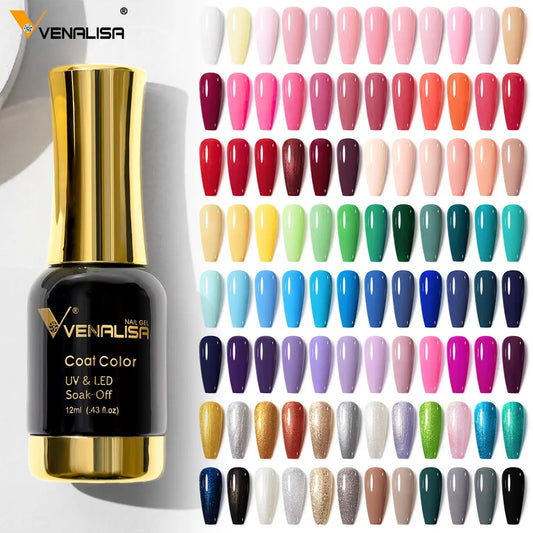 Venalisa Tempered Top Coat Nail Paint Gel - 111 Colors