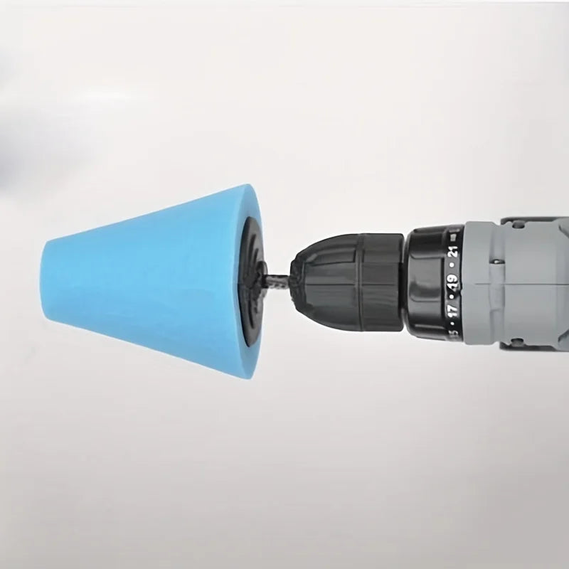 Car Hub Polishing Sponge Grinding Head - Conical Sponge Wheel for Metal & Plastic