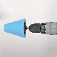 Car Hub Polishing Sponge Grinding Head - Conical Sponge Wheel for Metal & Plastic