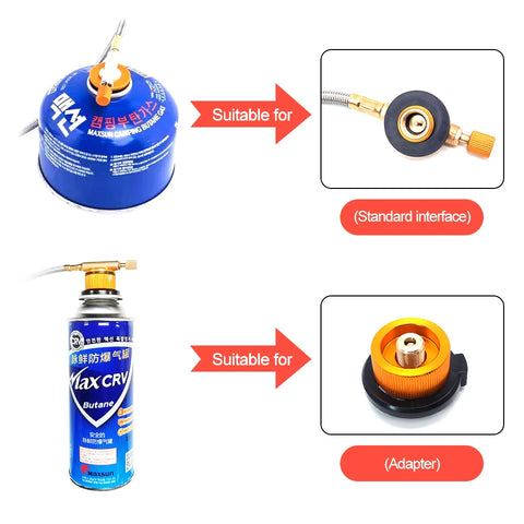 PACOONE Portable Camping Gas Stove - Ultralight Outdoor Cooker for Hiking and Picnics