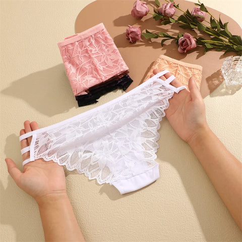 FINETOO 3-delige kanten slip voor dames