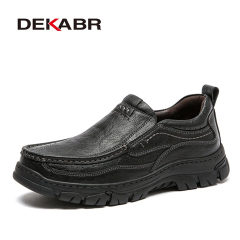 DEKABR Neue Frühlings-Herrenschuhe aus Kuhleder 