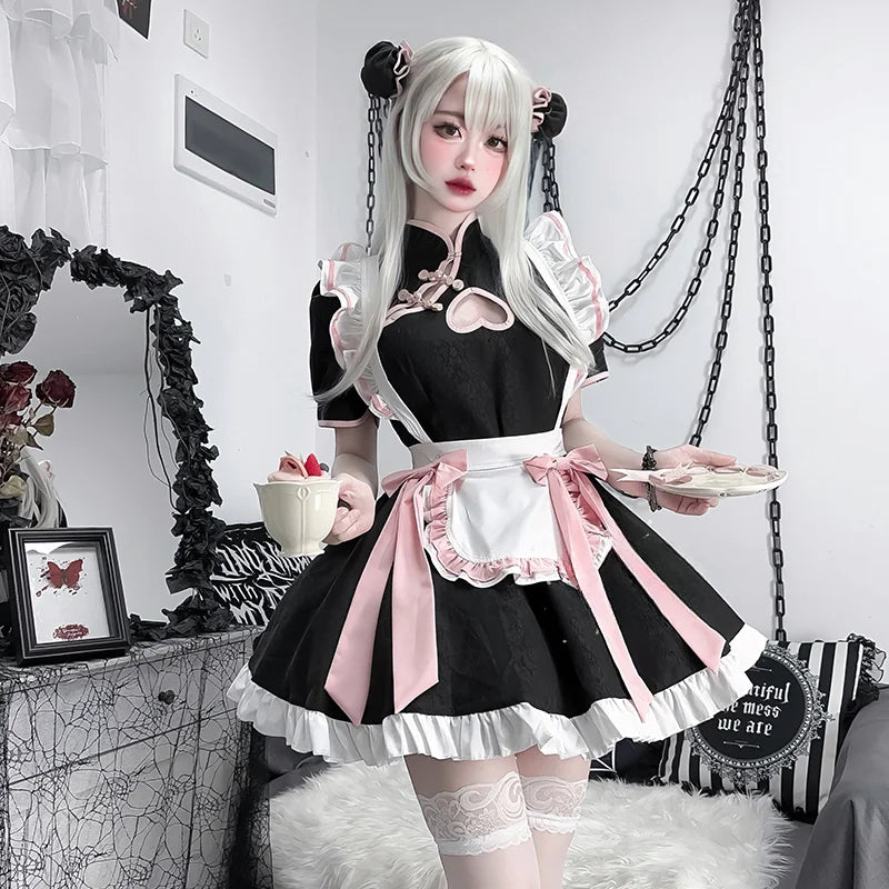 Chinese Style Maid Lolita Cosplay Costume