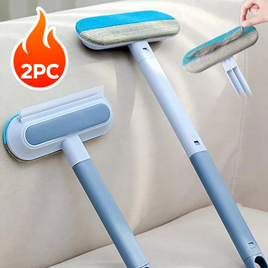 3 in 1 Pet Hair Remover Brush - Long Handle Window Cleaning Tool for Cats and Dogs