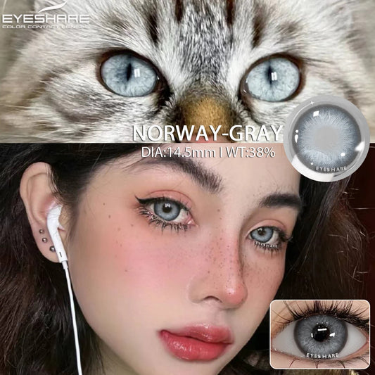 EYESHARE Gray Colored Contact Lenses for a Fashionable Look