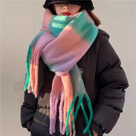 2025 Winter Thick Warm Cashmere Scarf for Women