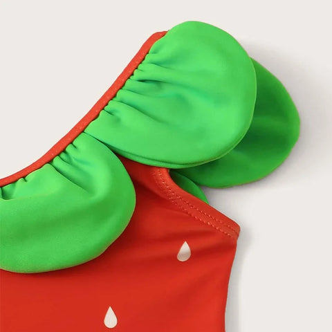 Tregren Peuter Babymeisje Watermeloen Zaden Print Badpak