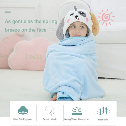 MICHLEY Unisex Cute Hooded Bath Baby Towel