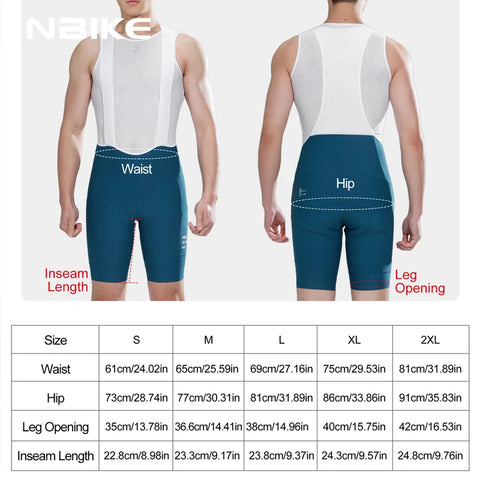 INBIKE Zomerfietsbroek met bretels - 3D gevoerde MTB- en racefietsbroek voor heren