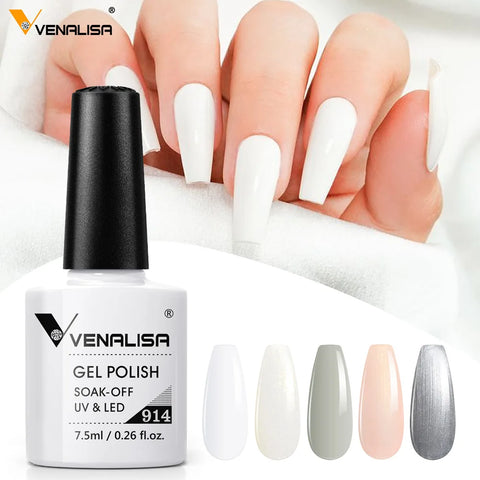 Venalisa Nude Color Gel Base &amp; Nowipe Top Coat Set 