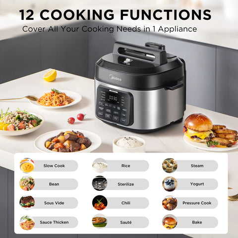 Midea 9-in-1 Multi Cooker, 6L
