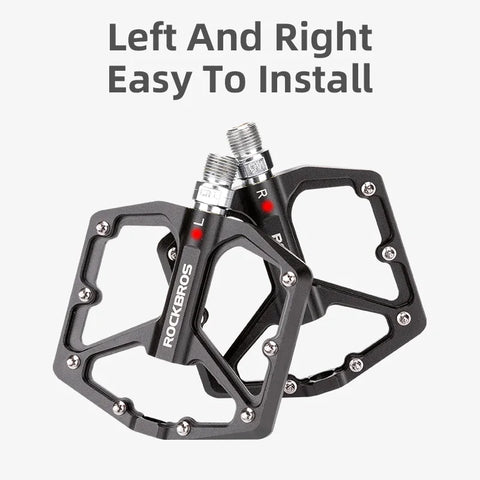 ROCKBROS Ultralight Aluminum Alloy Anti-Slip Bike Pedals for Mountain and Road Cycling