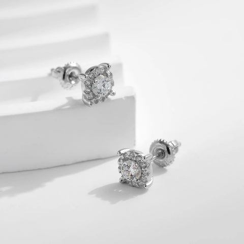 MODIAN D Color Moissanite Stud Earrings