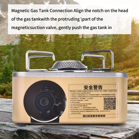 PACOONE Camping Gas Stove 2800W High Firepower Portable Cassette Furnace Outdoor Gas Burner