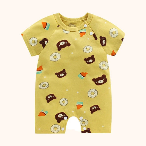 Cotton Summer Romper for Newborns