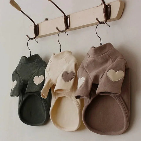 Cute Love Bear Yorkshire Hoodie for Pets - Warm Winter Clothing