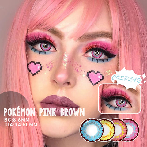 VISUASHOW Rainbow Colored Contact Lenses for Cosplay