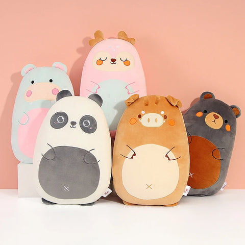 Little Animals Plush Toy – 45–80cm Squishy Dinosaur, Pig, Penguin & Bear Soft Cushion Doll