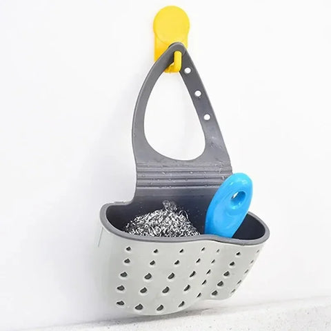 Home Storage Drain Basket - Verstelbare keukengootsteenhouder voor zeep en spons