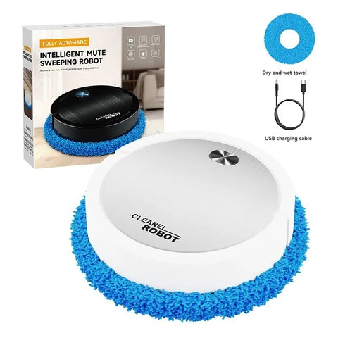 Electric Floor Mopping Robot - Silent Scrubber for Smart Homes