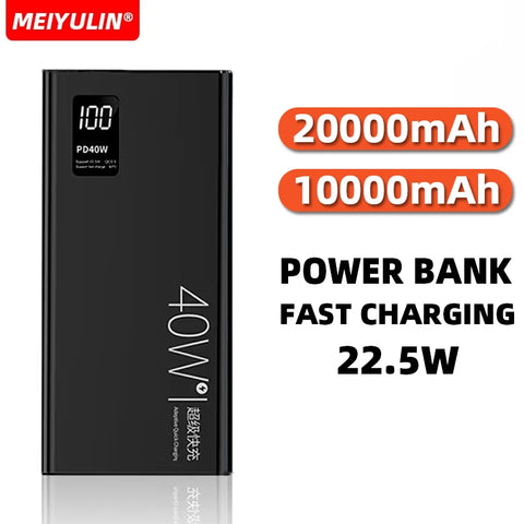 20000mAh Power Bank – 22.5W USB-C Fast Charger