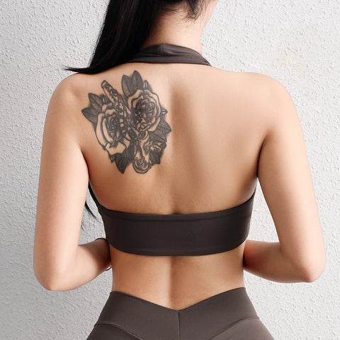 SOISOU Nylon-BH mit sexy Ausstrahlung für Damen – Vielseitige Unterstützung für Fitnessstudio und Yoga
