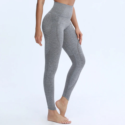 Nepoagym Dames Gebogen Zoom Naadloze Legging met Billen Scrunch