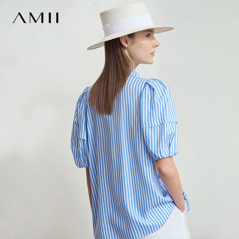 Amii Minimalist New Summer Style 2025 Shirt for Women