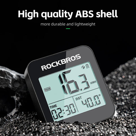 ROCKBROS GPS Bike Computer - Waterproof Speedometer for Road and MTB Cyclists