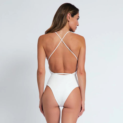 Luxe Push-Up Eendelig Badpak - Elegante Gesloten Strandkleding voor Dames