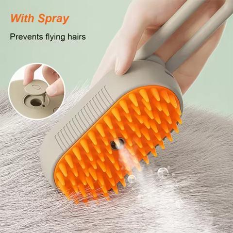 Nieuwe katten- en hondenspraymassageborstel