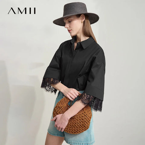 Amii Minimalist Cotton Shirts for Women