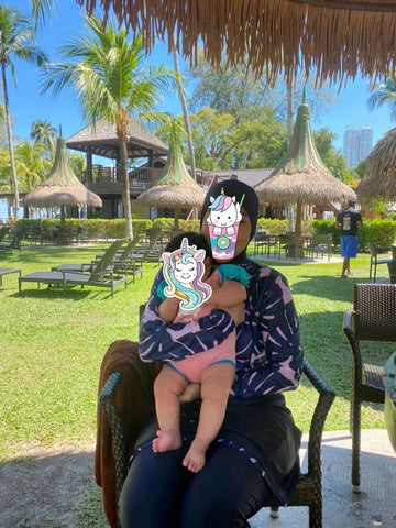 Moslim Modest Burkini Zwemset met Lange Mouwen
