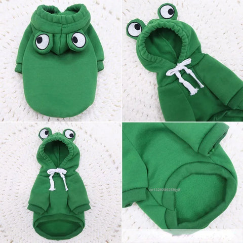 Christmas Dog Winter Hooded Sweatshirt Costume for Small Medium Pets - Cozy Jacket for Puppies and Cats