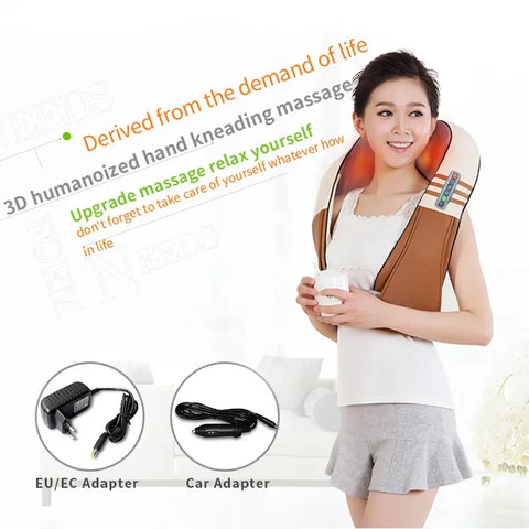 JinKaiRui U Shape Shiatsu Massager with Gift Box