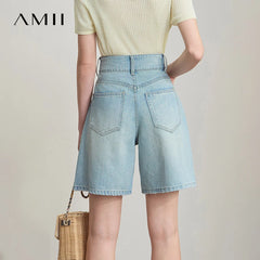 Amii Women's Distressed Denim Shorts - Summer 2025
