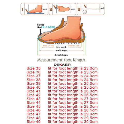 DEKABR Plus Size Heren Casual Loafers