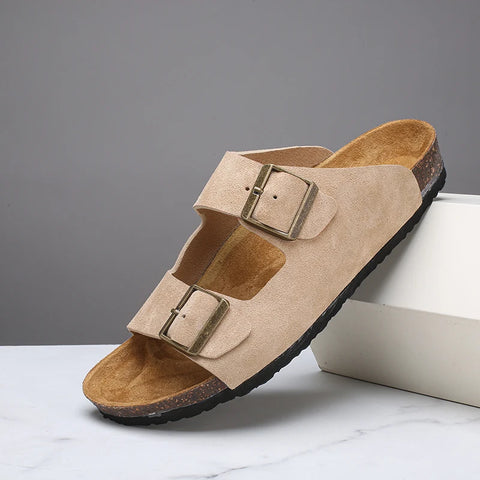 Nieuwe stijlvolle pantoffels - veelzijdige halfhoge herenschoenen voor de zomer
