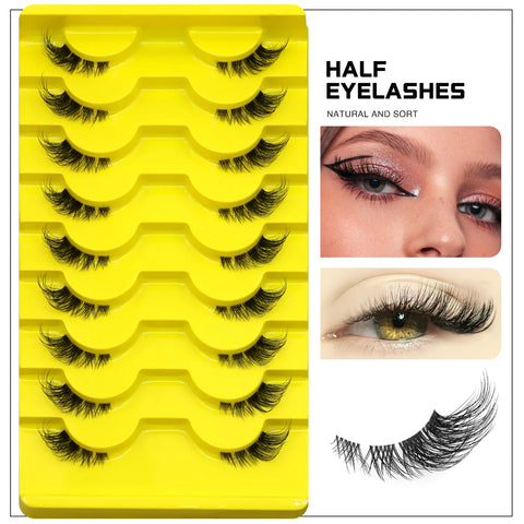 GROINNEYA Cat Eye Valse Wimpers - 3D Faux Mink Multipack