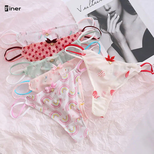 Cute G-String Thongs for Girls Aged 12-16 | Soft Silk Bikini Panties