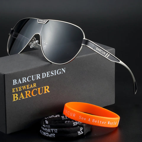 BARCUR gepolariseerde zonnebril – tijdloze UV400 unisex bril