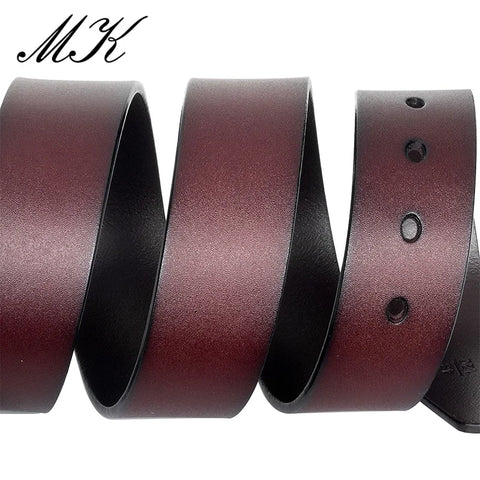 MaiKun Vintage Leather Belt – Genuine Leather with Alloy Pin Buckle for Men’s Jeans & Trousers