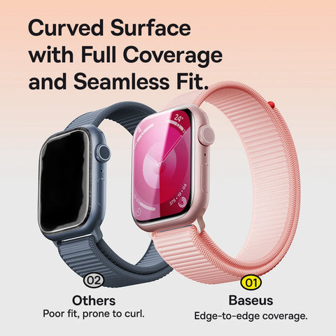 Baseus Hydrogel Screen Protector for Apple Watch Series 10-4, SE, Ultra 2, 49mm & 40-46mm - Ultimate Protection