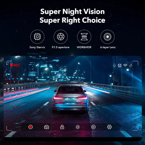 REDTIGER 4K Dash Camera – Advanced Car DVR with WiFi & GPS