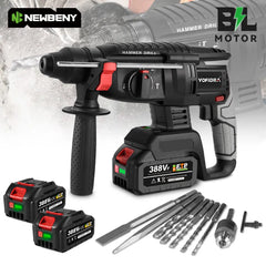 1680W 26mm Brushless Cordless Rotary Hammer – Multi-Function Impact Drill for Makita Battery Pin